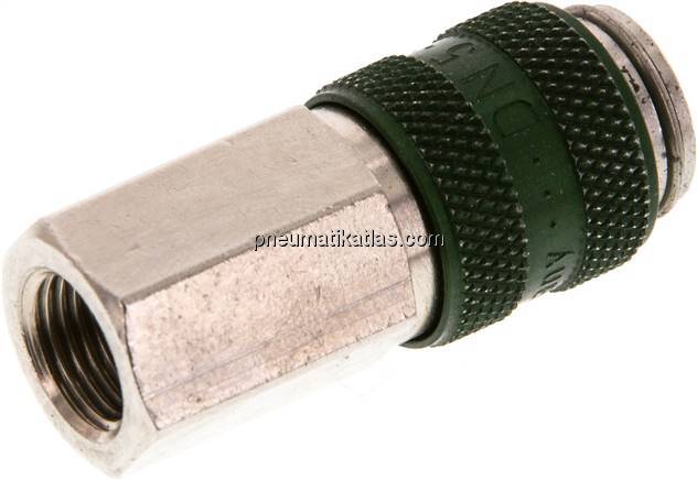 Kupplungsdose (NW5) G 1/8"(IG), Messing vernickelt