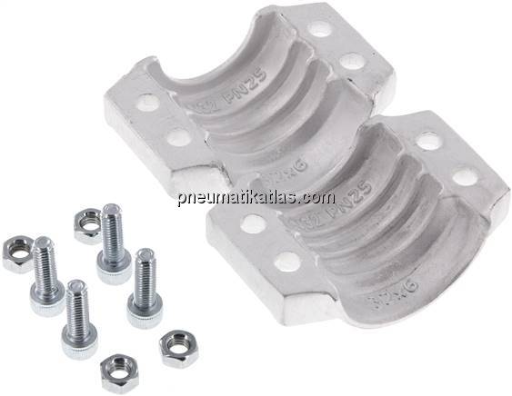 Klemmschalen 43 - 46mm, Aluminium, EN14420-3 (DIN2817)