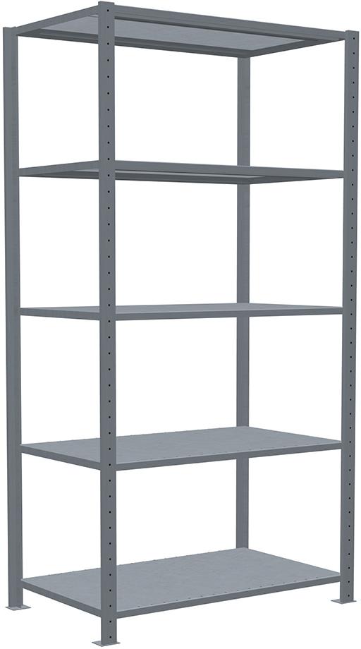 Steckregal B1000xT600xH2000 mm Grundfeld 5 Böden vzk Fachlast 330kg