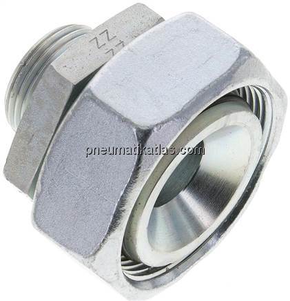 Reduziereinsatz 42 L-22 L (M30x2), ohne Mutter & Schneidring, Stahl verzinkt