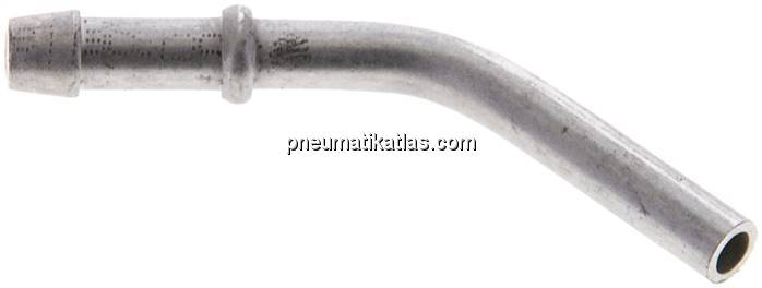 45°-Schlauchnippel Rohr 6, Schl. 5 - 6mm, 1.4301