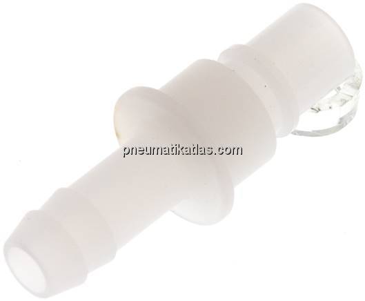 Kupplungsstecker (NW7,2) 9 (3/8") mm Schlauch, PVDF offen
