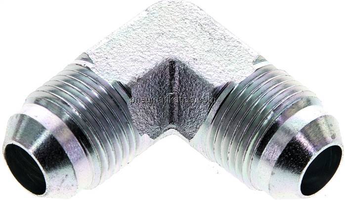 90°-Winkel,UNF 3/4"-16 AG (JIC), Stahl verzinkt