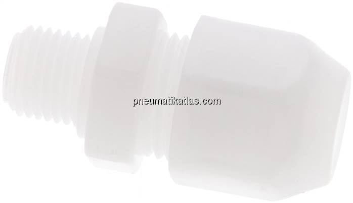 Gerade Verschraubung G 1/4"-12x9mm, Polypropylen