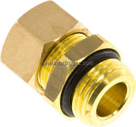 Gerade Klemmringverschraubung G 1/2"-15 (M20x1,5)mm, Messing