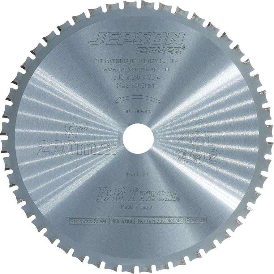 HM-Sägeblatt Drytech D=230x25,4x2,0mm 48Z für Stahl u. Inox Jepson
