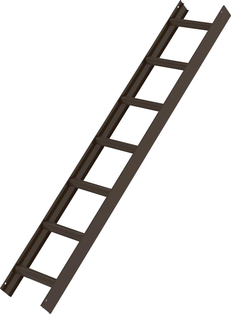 Dachleiter Braun 7 Sprossen