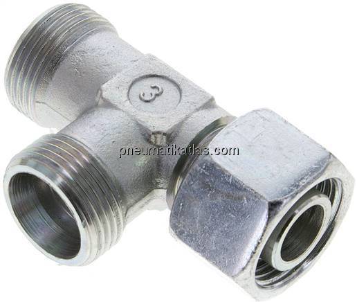 Einstellb. L-Schneidringverschraubung 20 S (M30x2), ohne Mutter & Schneidring, S