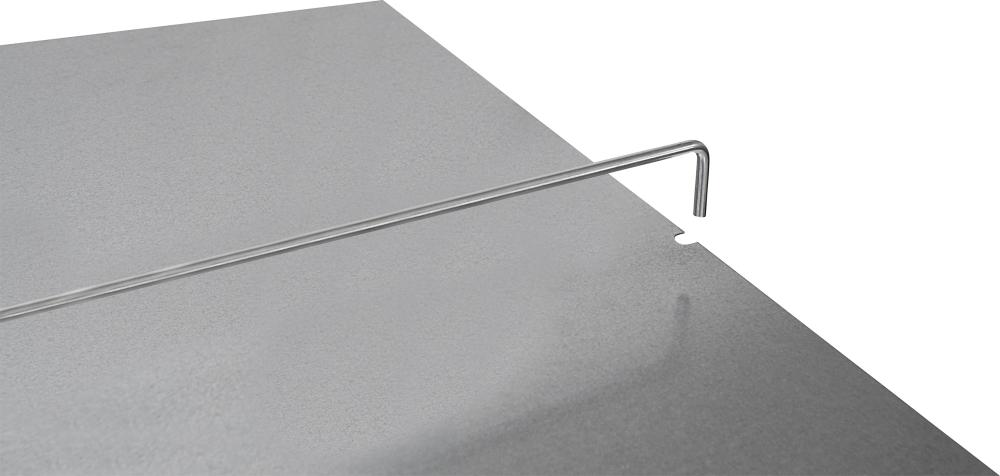 Zwischenboden K 10604/040 mit Mittelanschlagbügel 600x1000mm, lichtgrau