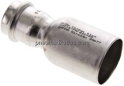 Pressfitting Reduziernippel 42x28mm (außenxinnen)