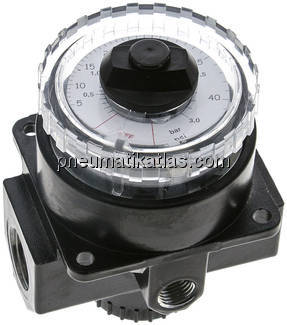 Manometerregler, G 1/2", 0 - 3 bar