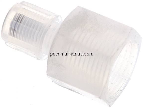 Aufschraub-Verschraubung G 3/8"-6x4mm, PFA