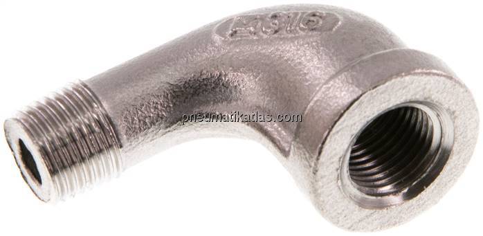 90°-Einschraubwinkel Rp 1/8"(IG)-R 1/8"(AG), 1.4408