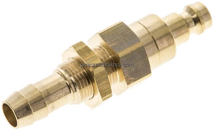 Schott-Kupplungsstecker (NW5) 9 (3/8")mm Schlauch, Messing