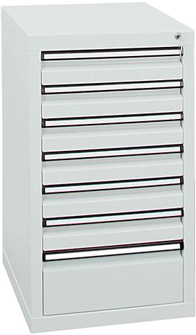 Schubladenschrank 7 SLR 900x500x500 mm grau stumpf