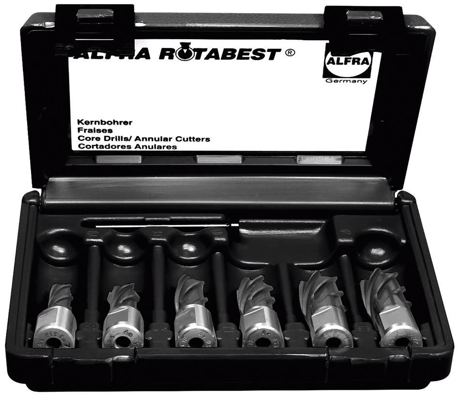 Kernbohrer-Set im Koffer 6-tlg./50mm Alfra