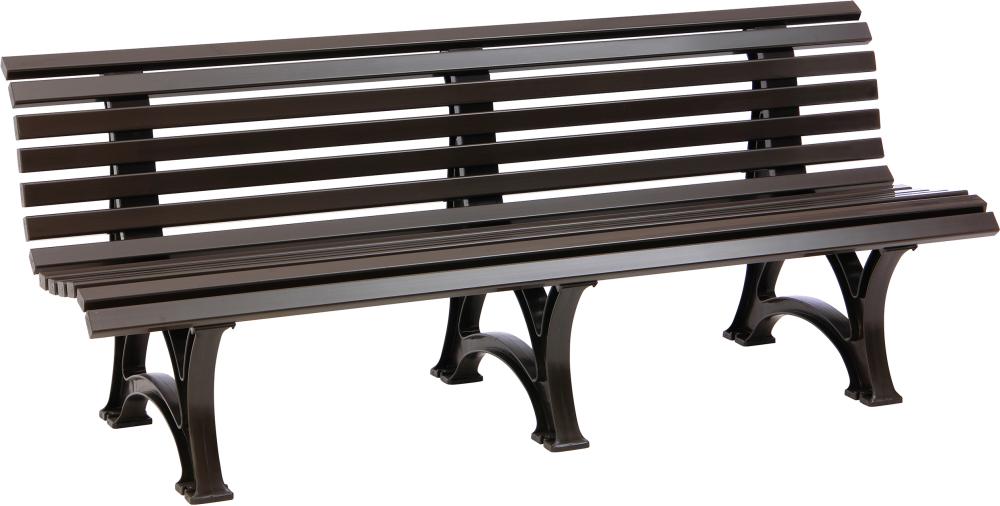 Gartenbank BORKUM 4-Sitzer Länge 2000 mm braun Blome