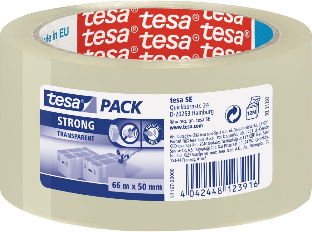 tesapack 66m x 50mm transparent 57167
