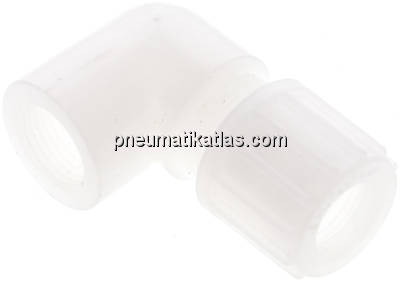 Winkel-Aufschraubverschraubung G 3/8"-14x12mm, PVDF