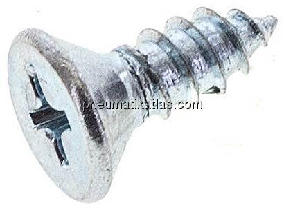 Kreuzschlitz-Schraube 4,8 x 13 mm zur Schlauchbefestigung