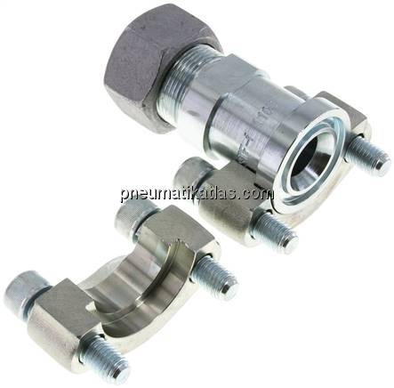 Gerade Flanschverschraubung 1"-SAE (6000 PSI), 25 S (M36x2)