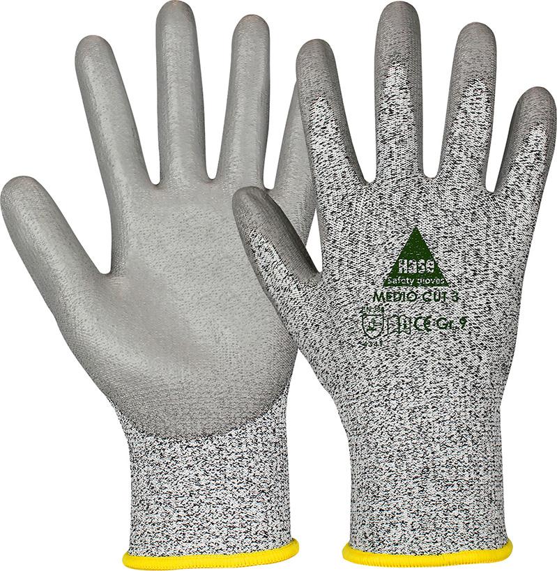 Schnittschutzhandschuh Medio Cut3,PU-besch.Gr.10