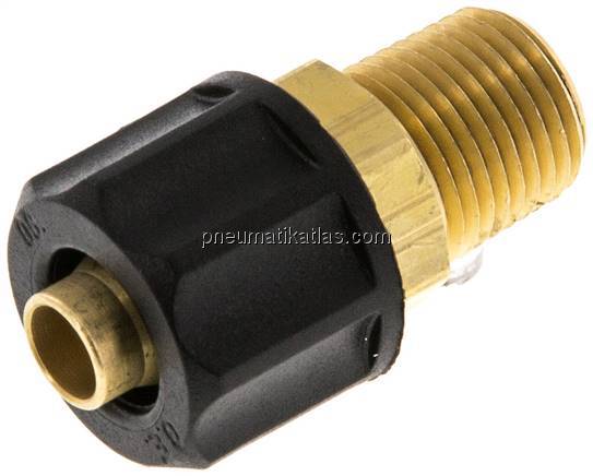 Gerade Verschraubung NPT 1/8"-8x6mm, Messing