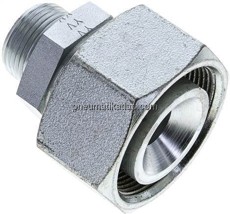 Reduziereinsatz 38 S-20 S (M30x2), ohne Mutter & Schneidring, Stahl verzinkt