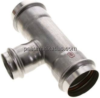 Pressfitting, T-Stück, 54x42mm innen, 1.4404
