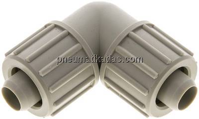 Winkel-Verschraubung 20x13mm, Polypropylen