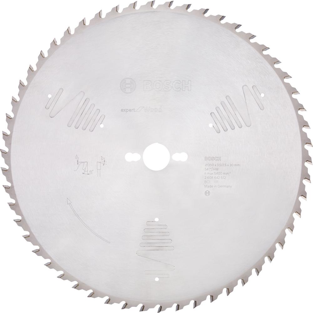 HM-Kreissägeblatt 350x3,5/2,5x30 54Z WBoschVE à 1 Stück Expert f. Wood Tischsägen