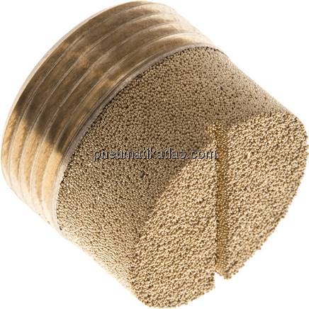 Schalldämpfer G 3/4", Sinterbronze, zylinderförmig
