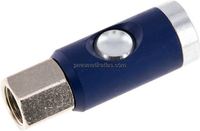 Sicherheits-Druckknopfkupplung (NW7,2), G 3/8" IG, Stahl verzinkt