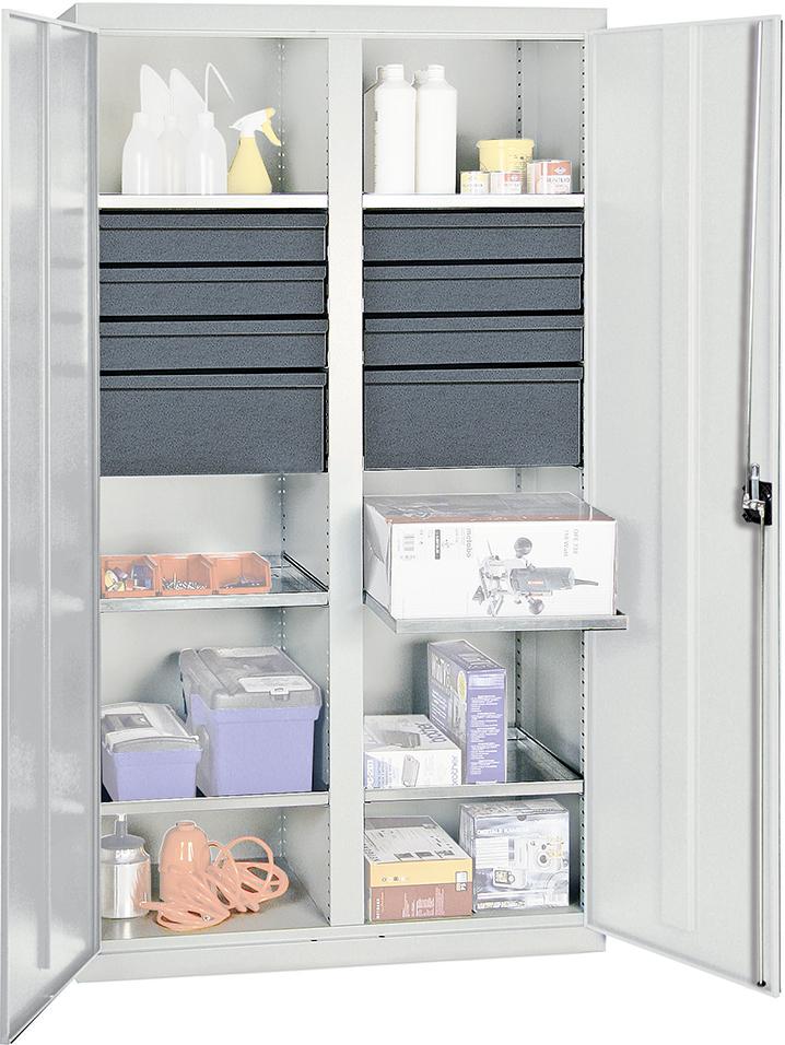 Werkzeugsch 6FB, 6SL100 1800x1000x500 mm grau stumpf