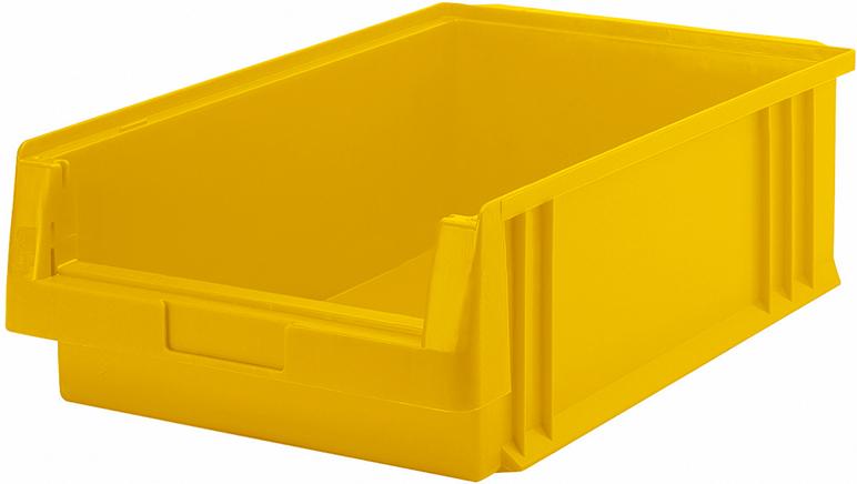 Sichtlagerkasten PLK 1c B315xT500xH150 mm gelb LA-KA-PE
