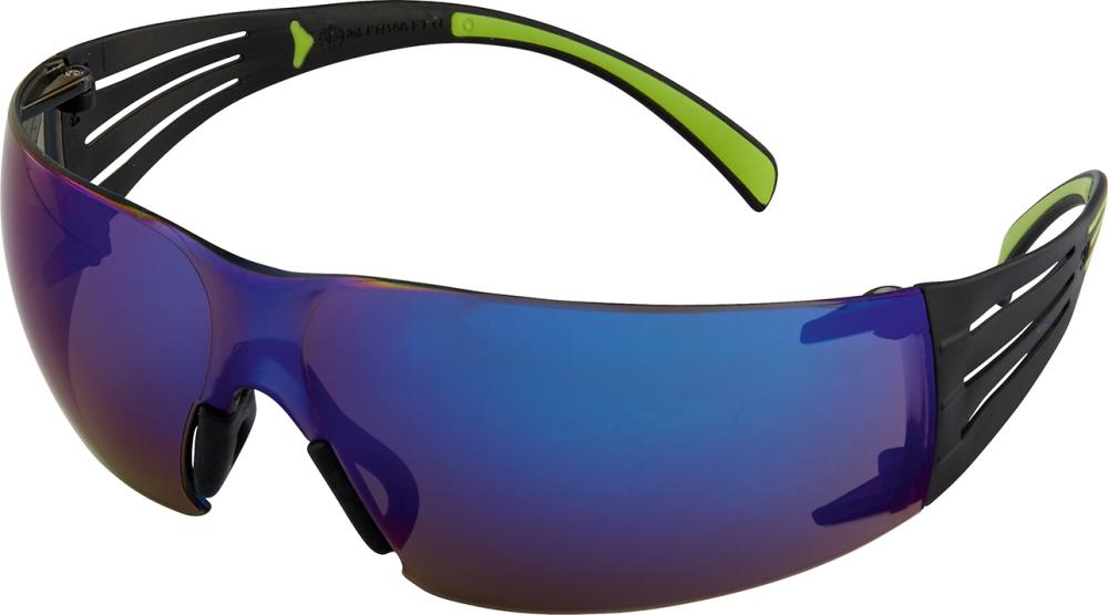 Brille SecureFit408AS, PC,blau verspiegelt,AS