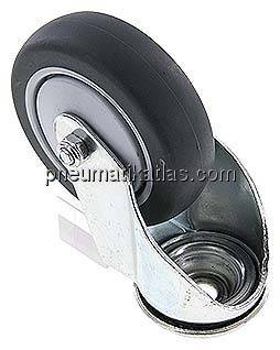 Apparaterolle, Rückenloch 12,2 mm, Lenkrolle, 100mm