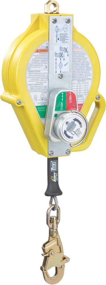 Höhensicherungsgerät, Stahlseil, 15m lang