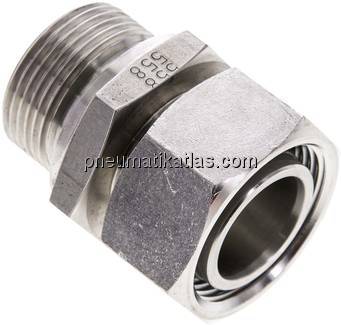 Einstellb. Schneidringverschr. M 33x2-28 L, 1.4571