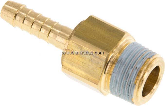 Gewindetülle, drehbar R 3/8"-6 (1/4")mm, Messing, PN 12