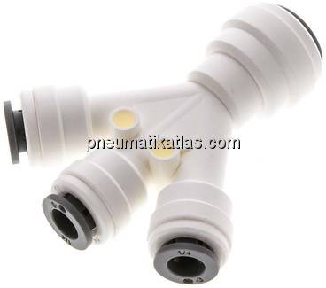 Y-Steckanschluss 3x1/4" (6,35 mm)mm-1x3/8" (9,52 mm), IQS-LE (EPDM-Dichtung)