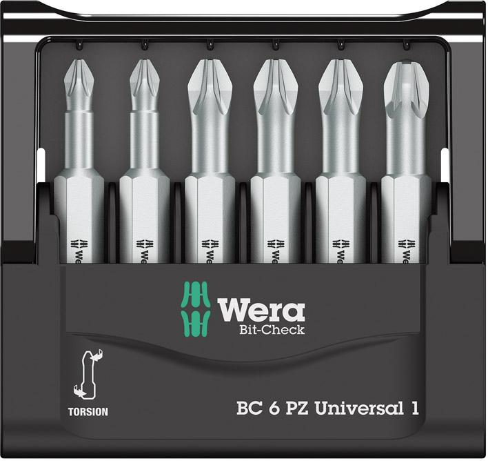 Bit-Satz Bit-Check 6 PZ Universal 1 Wera