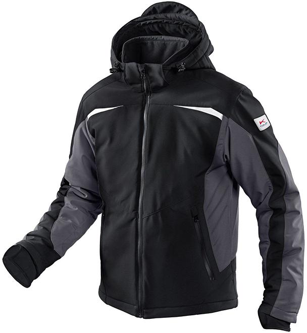 Winterjacke, Softshell, Gr. 3XL, schw./anthr.