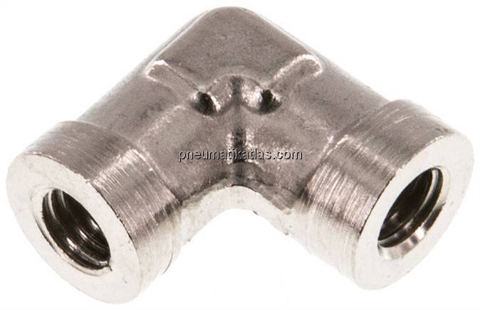 90°-Winkel M 5 (IG), Messing vernickelt