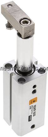 Schwenkspanner / Klemmzylinder Ø 16 mm, Klemmhub 30mm rechtsschwenkend (schwenkt