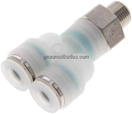 Y-Steckanschluss G 1/8"-6mm, IQS-PVDF