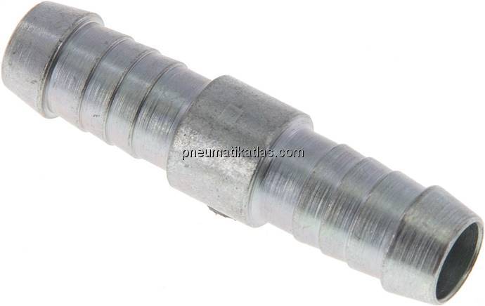 Schlauchverbinder 9 - 10mm / 9 - 10mm, Stahl verzinkt