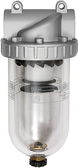 Druckluftfilter BR Standard, G3/4" DN20, BG 3, PC-Behälter, 5µm, RIEGLER