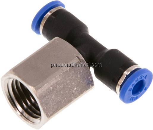 T-Steckanschluss, Innengew. G 1/4"-4mm, IQS-Standard