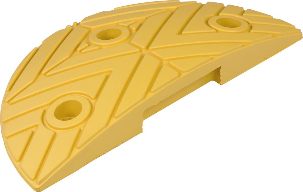 Fahrbahnschwelle Endstück gelb B250xT420xH50 mm